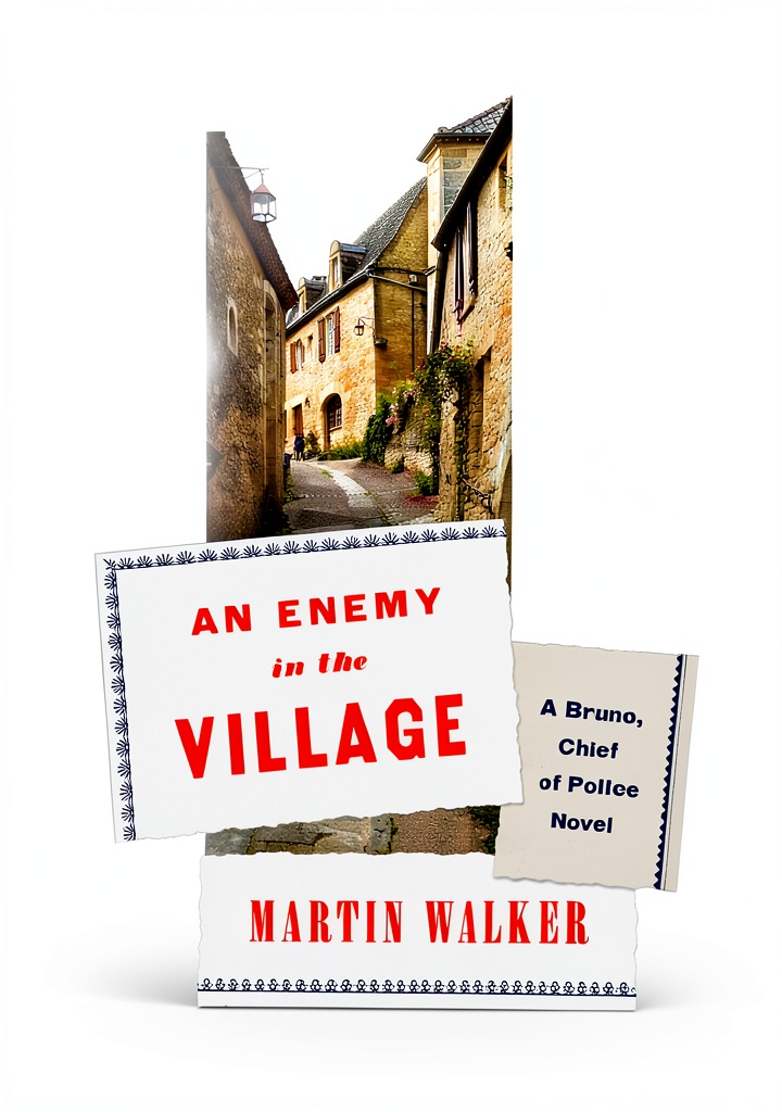Kindle edition of Bruno Chief of Police cozy mystery on a device screen