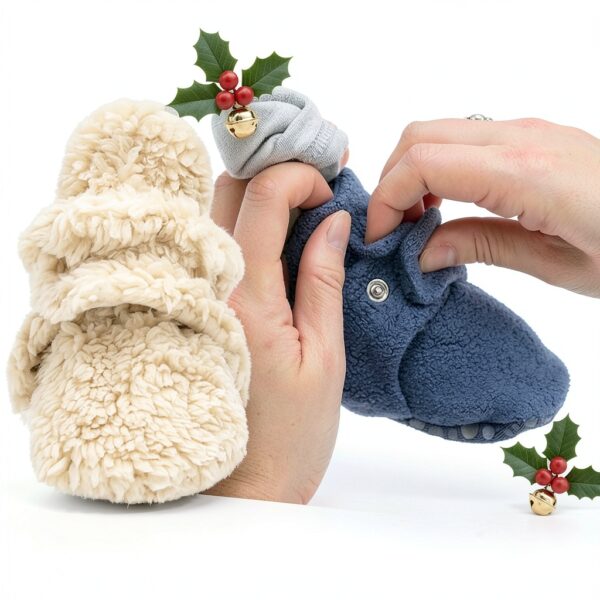 Zutano Furry Gripper Booties Infant Shoes Non-Slip Winter-2