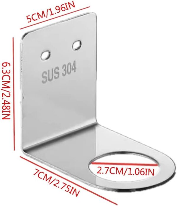 BiJun Soap Dispenser Holder Stainless Steel Wall Mount-5