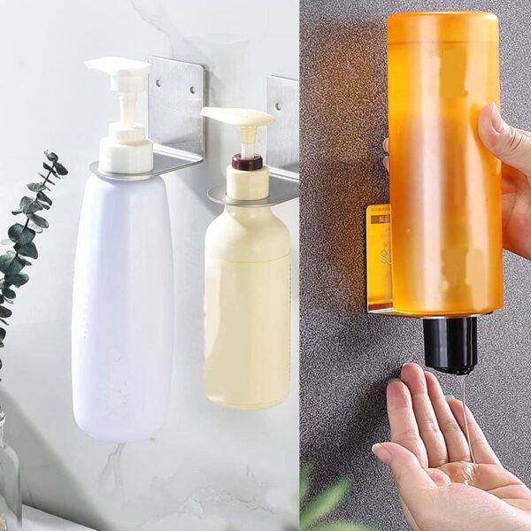 BiJun Soap Dispenser Holder Stainless Steel Wall Mount-4