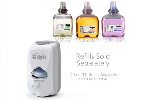GOJO TFX Soap Dispenser Dove Gray Plastic Rectangular-3