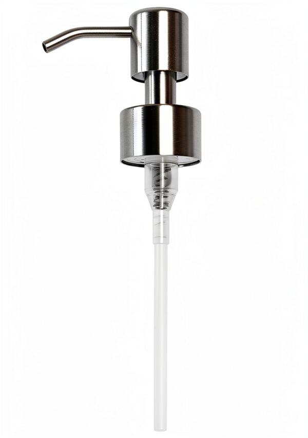 Medsuo Silver Stainless Steel Soap Pump – 28/400 Thread Replacement-0