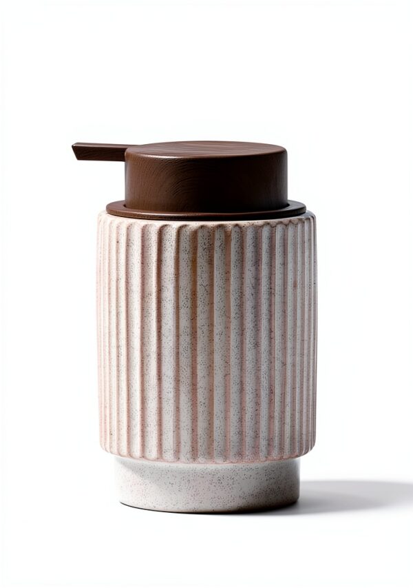 Wood Color Pump Soap Dispenser FE FUN ELEMENTS-2