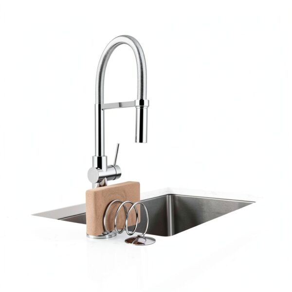 WSOQYEO Stainless Steel Soap Dispenser Brush Holder-1
