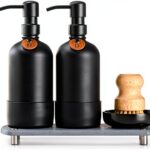 ORCHID HOME Stainless Steel Soap Dispenser Set-0
