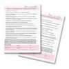 Eyebrow Lamination Forms Lashicorn BROW-A1-W-522 Pink 75-Page Set-2