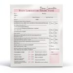 Eyebrow Lamination Forms Lashicorn BROW-A1-W-522 Pink 75-Page Set-0