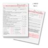 Eyebrow Lamination Forms Lashicorn BROW-A1-W-522 Pink 75-Page Set-3