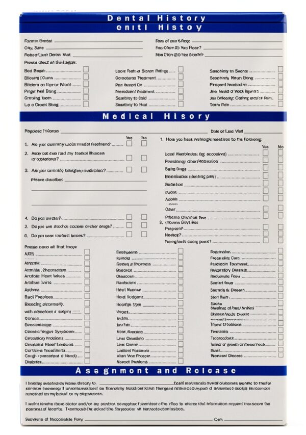 Two Registration History Form EGPChecks - 3 Pad Set, Skies, 8.5x11-0