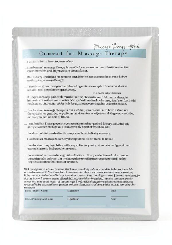 Massage Therapist Client Intake Forms Male Lashicorn 75pg Consent SOAP-2
