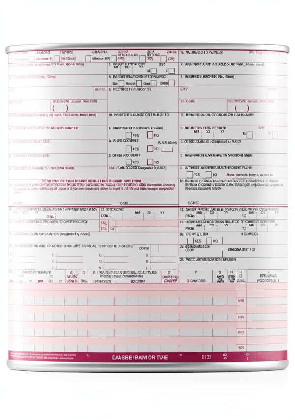 CMS 1500 Insurance Claim Forms Stockchecks Ink-Jet 8.5x11 2000 Sheets-0