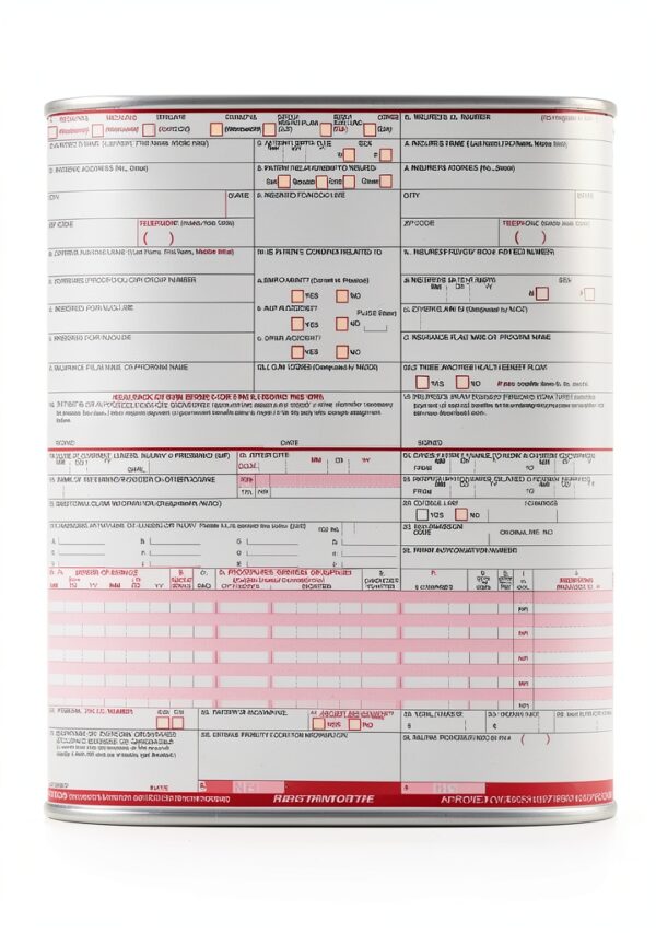 CMS 1500 Claim Forms 3,500 Sheets by Jaxplaza Laser Inkjet 24# Paper-0