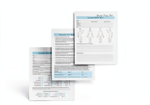 Massage Therapist Client Intake Forms Male Lashicorn 75pg Consent SOAP-7