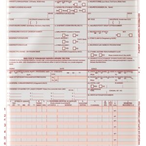 Adams Health Insurance Claim Forms 8.5 x 11 Laser Printer 100 Pack-0