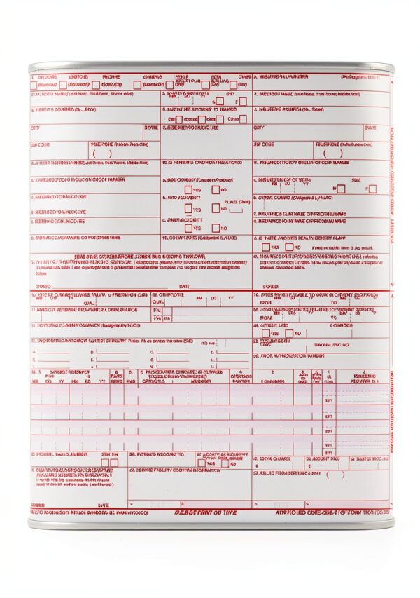 Tabbies Health Insurance Claim Forms HCFA/CMS 1500 8.5x11 500 Sheets-1