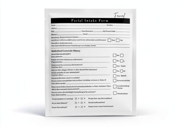 Facial Intake Consent & Aftercare Forms 75 Pack Lashicorn 8.5x11-0