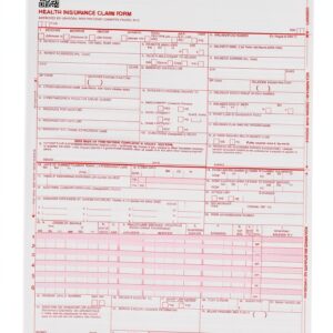 CMS 1500 Claim Forms Current HCFA 02/2012 – 2500 Sheets – Blue Summit-0