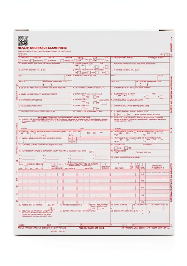 CMS 1500 Claim Forms Current HCFA 02/2012 – 2500 Sheets – Blue Summit-1