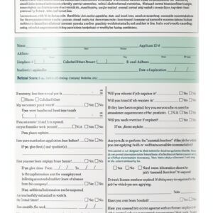 ComplyRight California Job Application, Pack of 50 (A2179CA)-0
