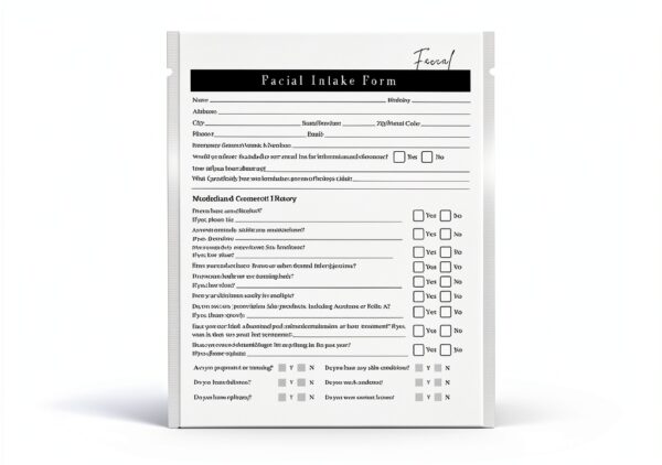 Facial Intake Consent & Aftercare Forms 75 Pack Lashicorn 8.5x11-6