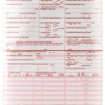 CMS 1500 Health Insurance Claim Form HCF Ream 100 Red Foldable Paper-0